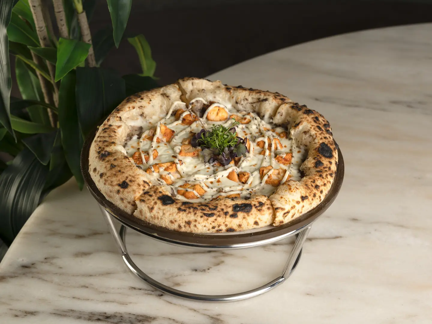 ترفل بيتزا بالدجاج