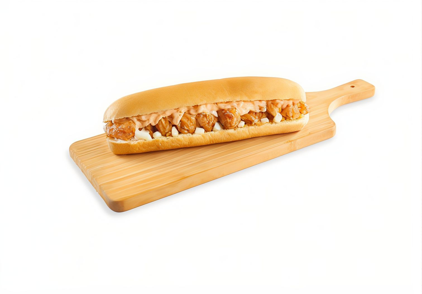 ساندوتش دجاج مقلقل مع جبن