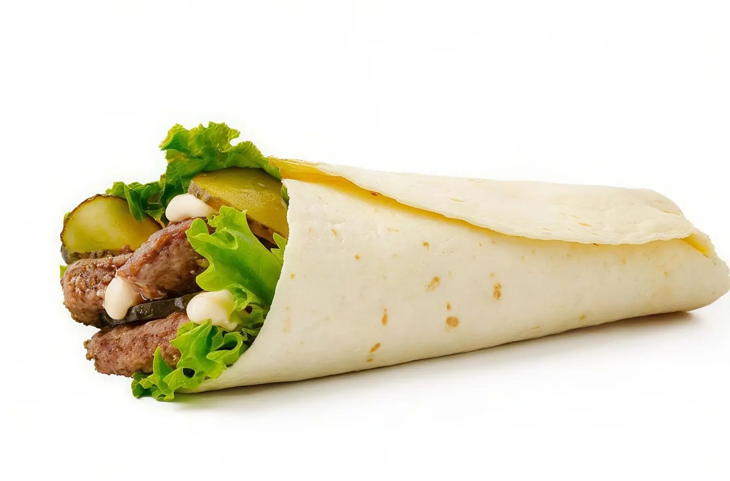 Tortilla Burger With Cheese