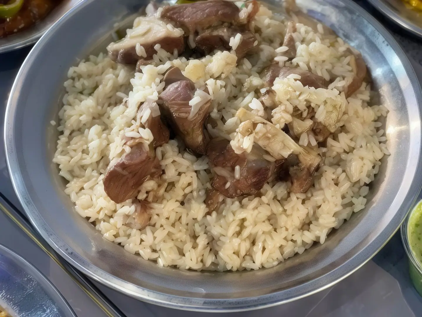 ( أرز أبو بنت ) مضغوط لحم غنم مبرد