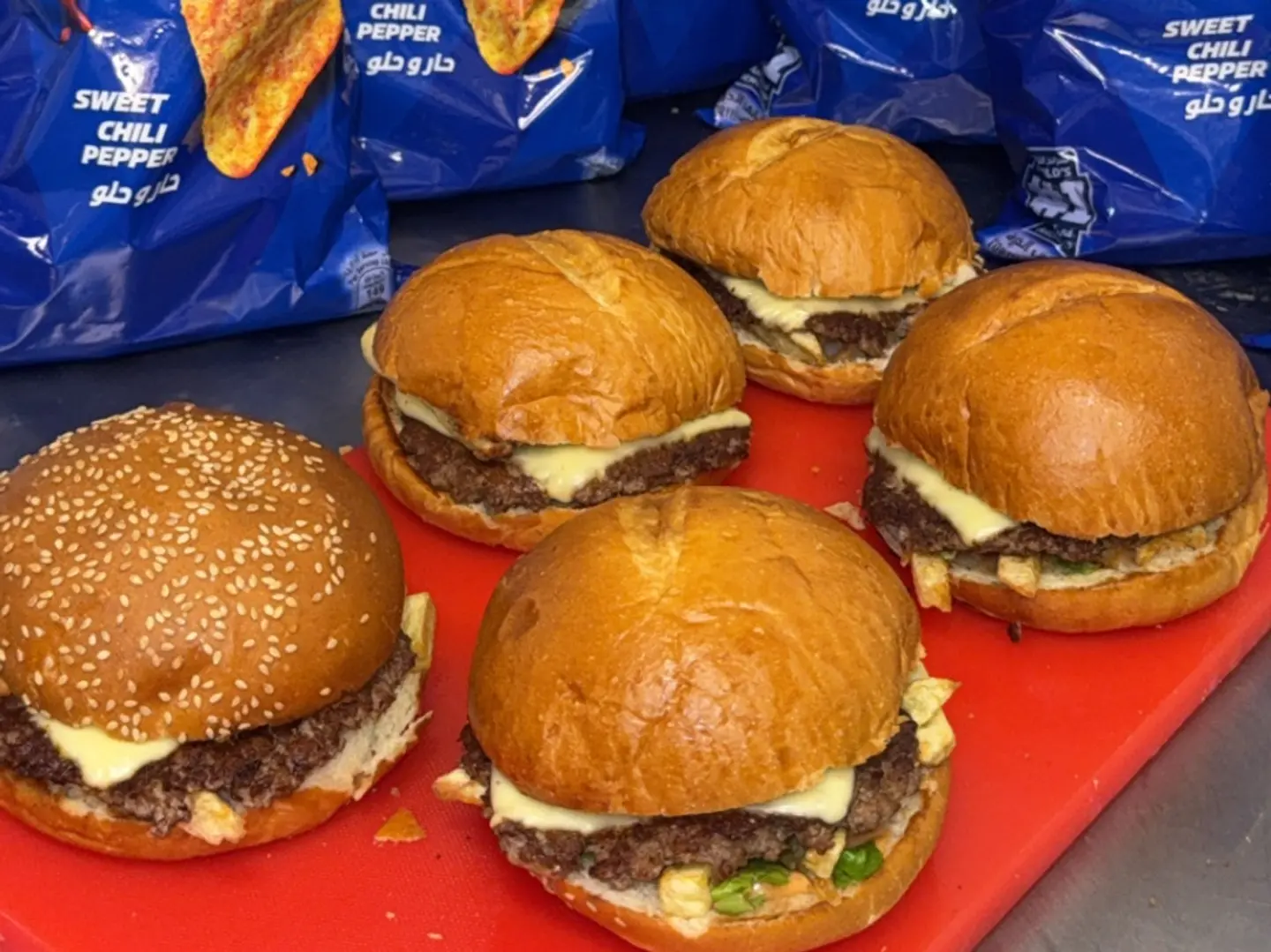 برجر لحم دبل