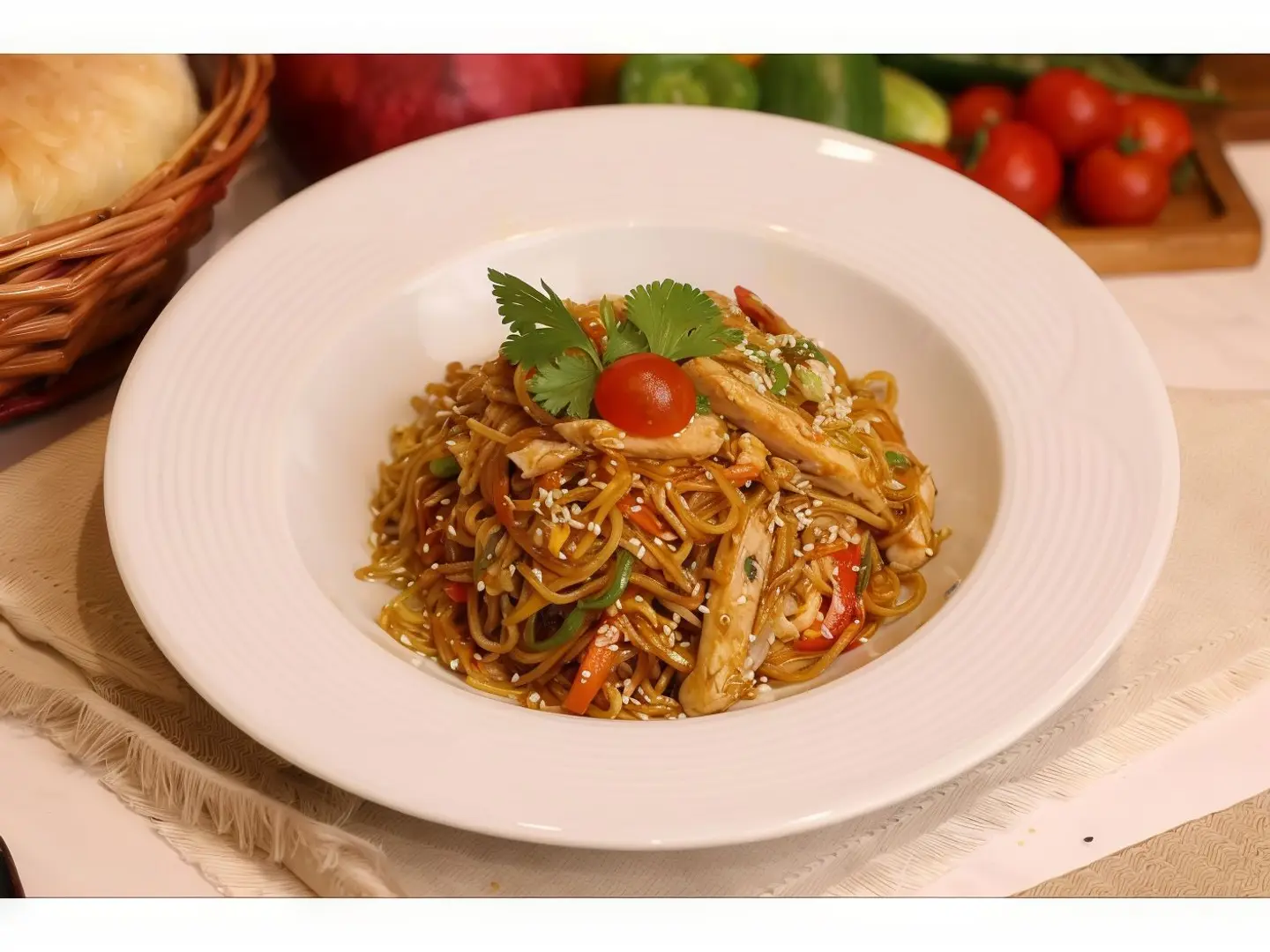 Hakka Chicken With Vermicelli