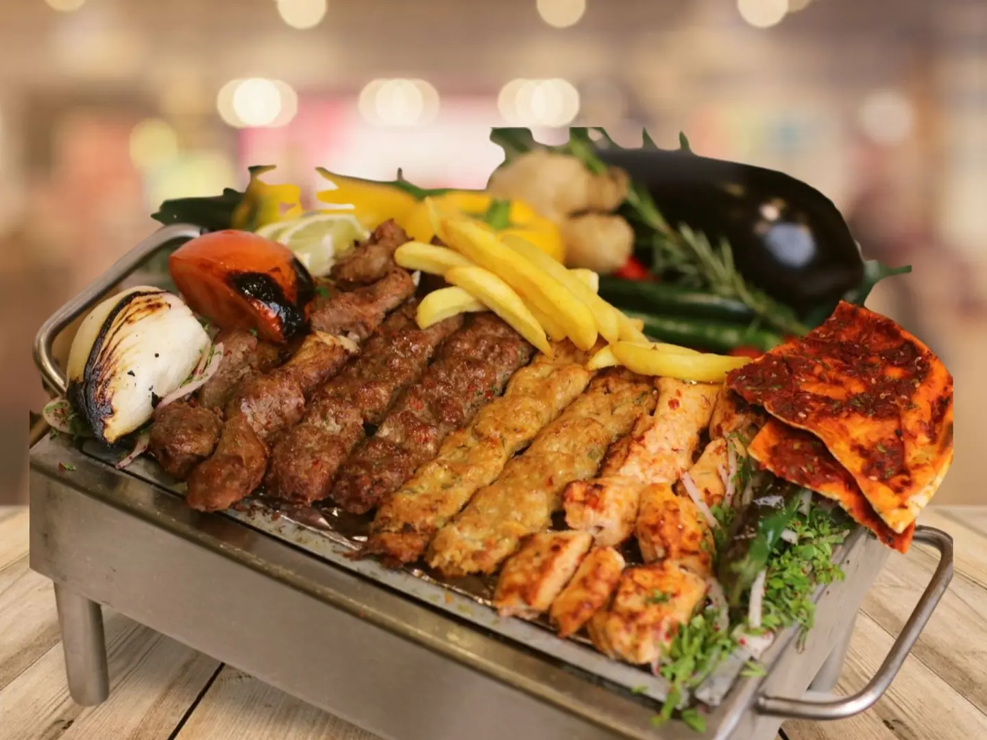 نص كيلو مشاوي مشكل