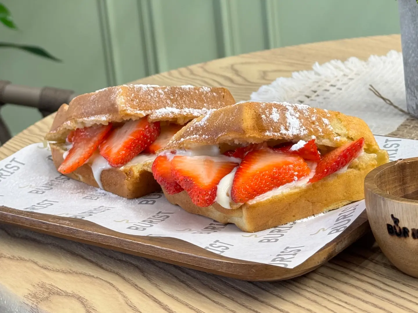 Strawberry Cheese Waffle