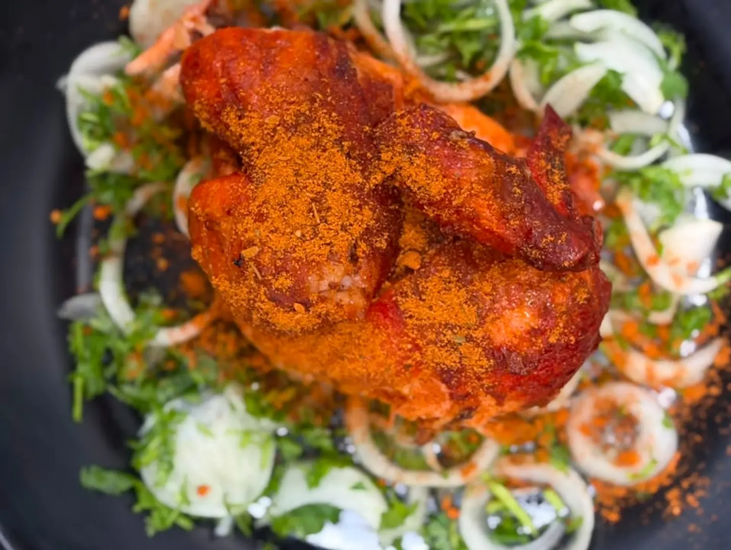 نص دجاج شوايه مقليه