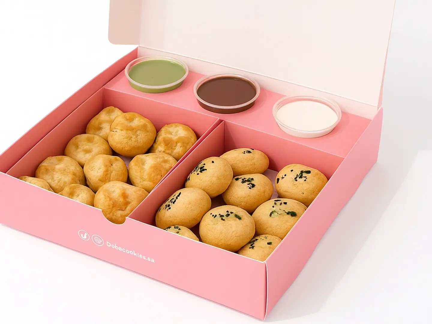 Chocolate And Date Mix Cookie Box (22 Pieces)