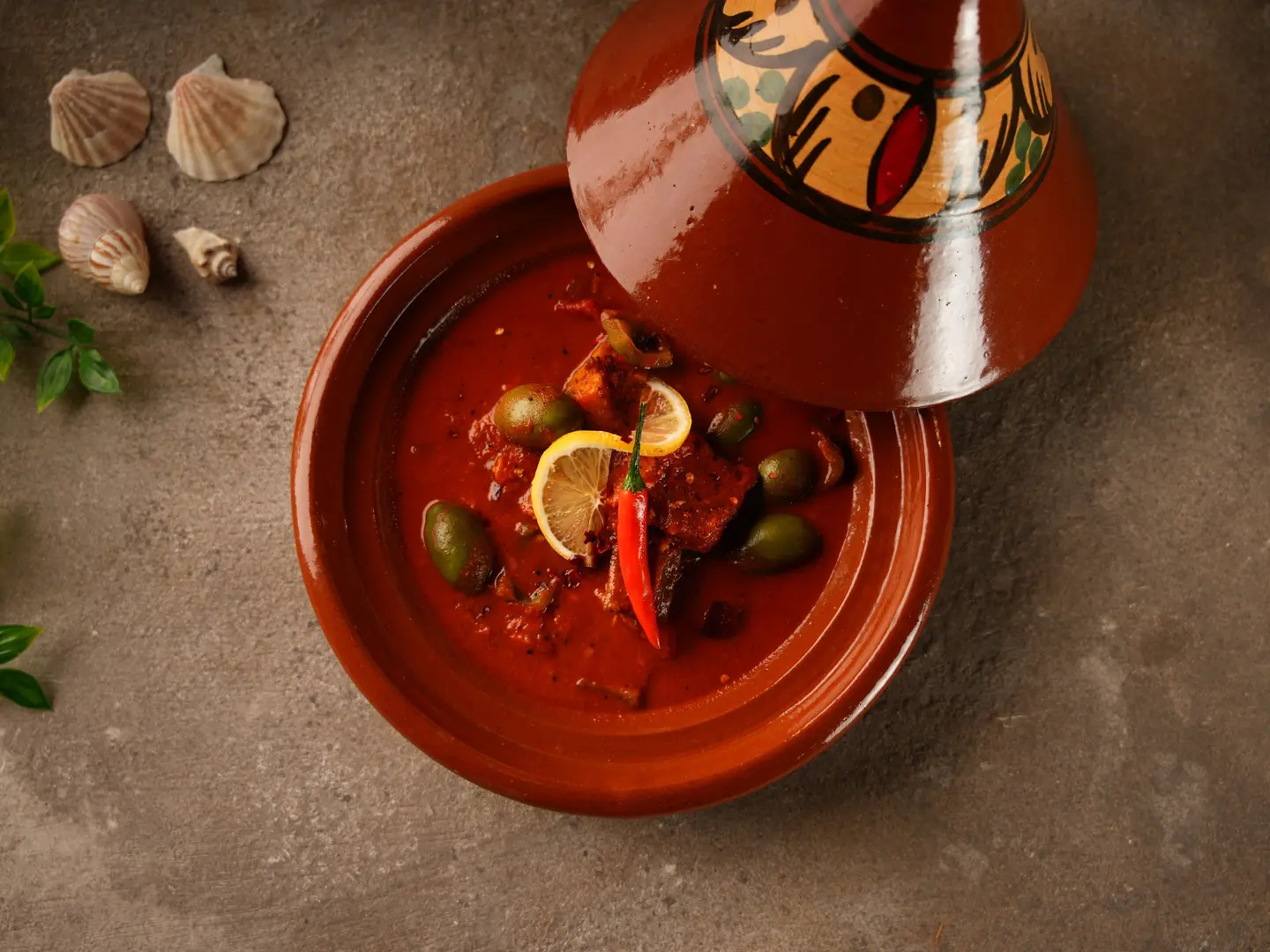 Moroccan Fish Tagine With Olives