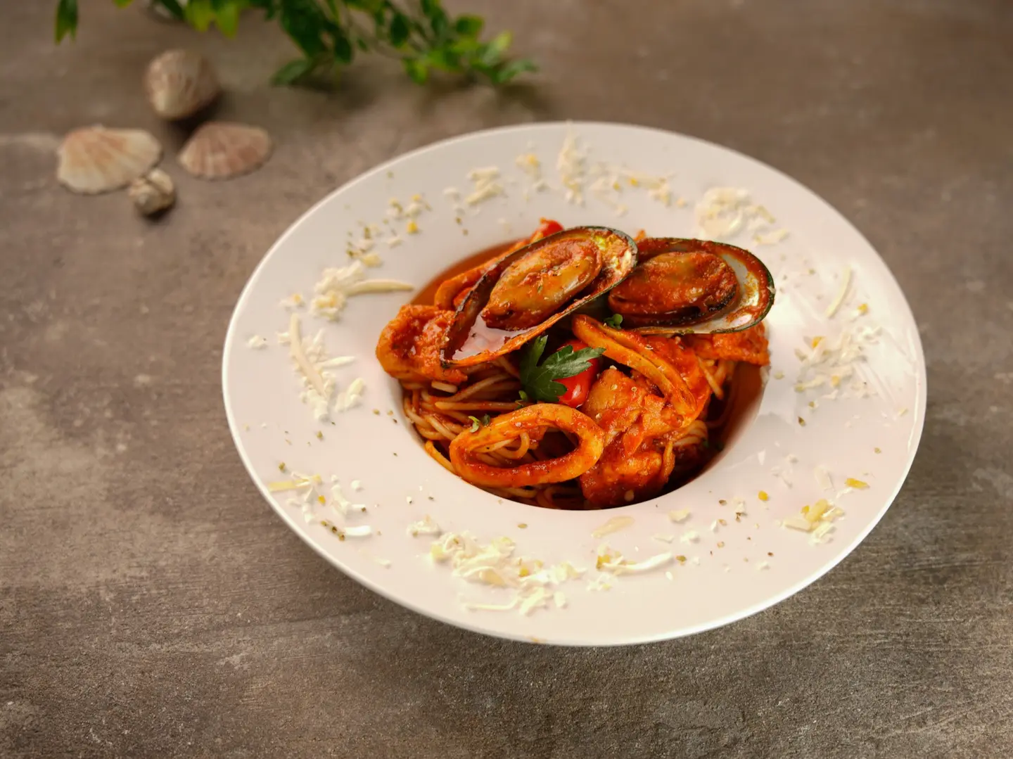 Shrimp Seafood Spaghetti