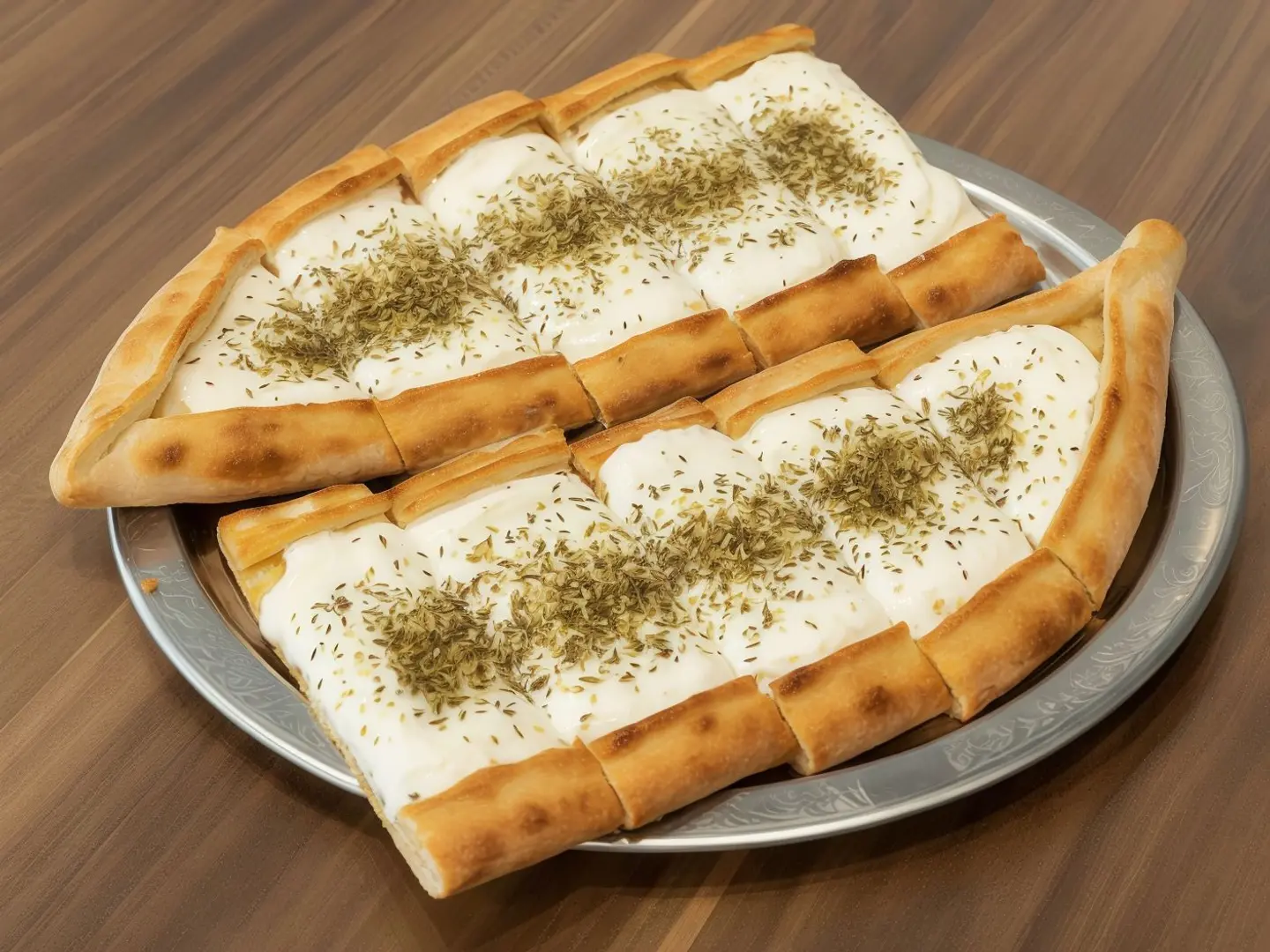 فطيرة لبنة بالزعتر