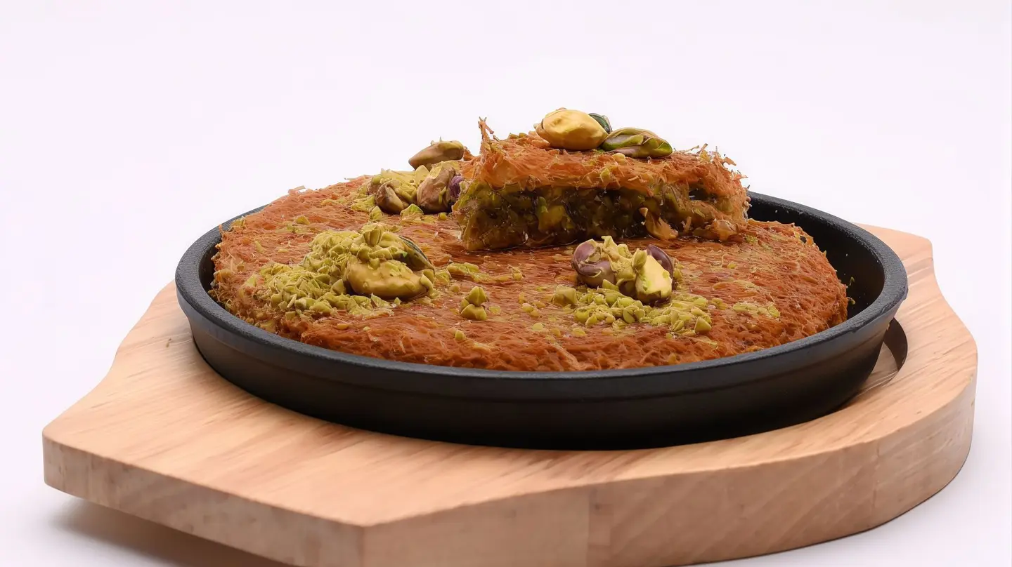 كنافة كريمة الفستق
