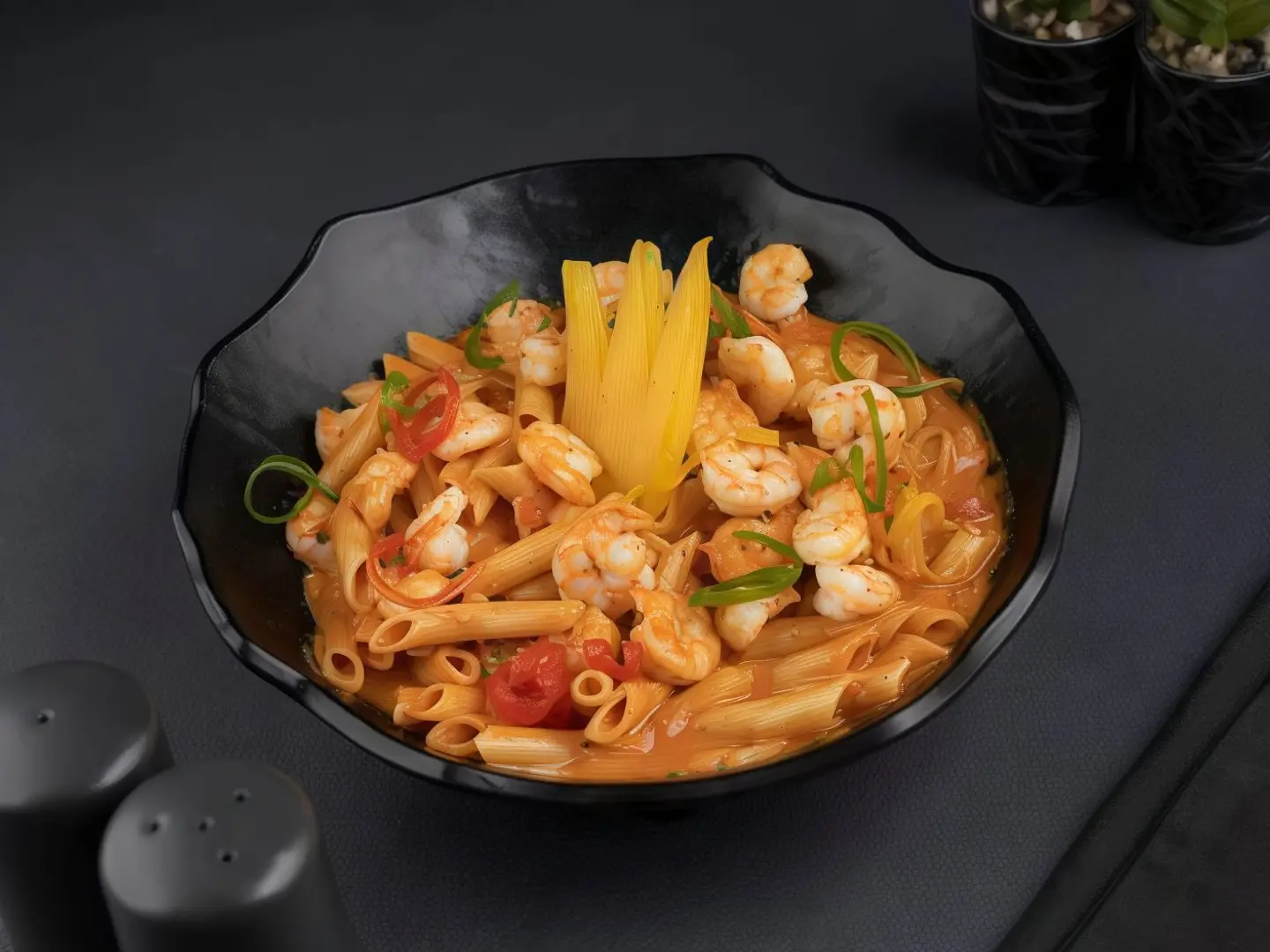 Shrimp Pasta With Red Sauce