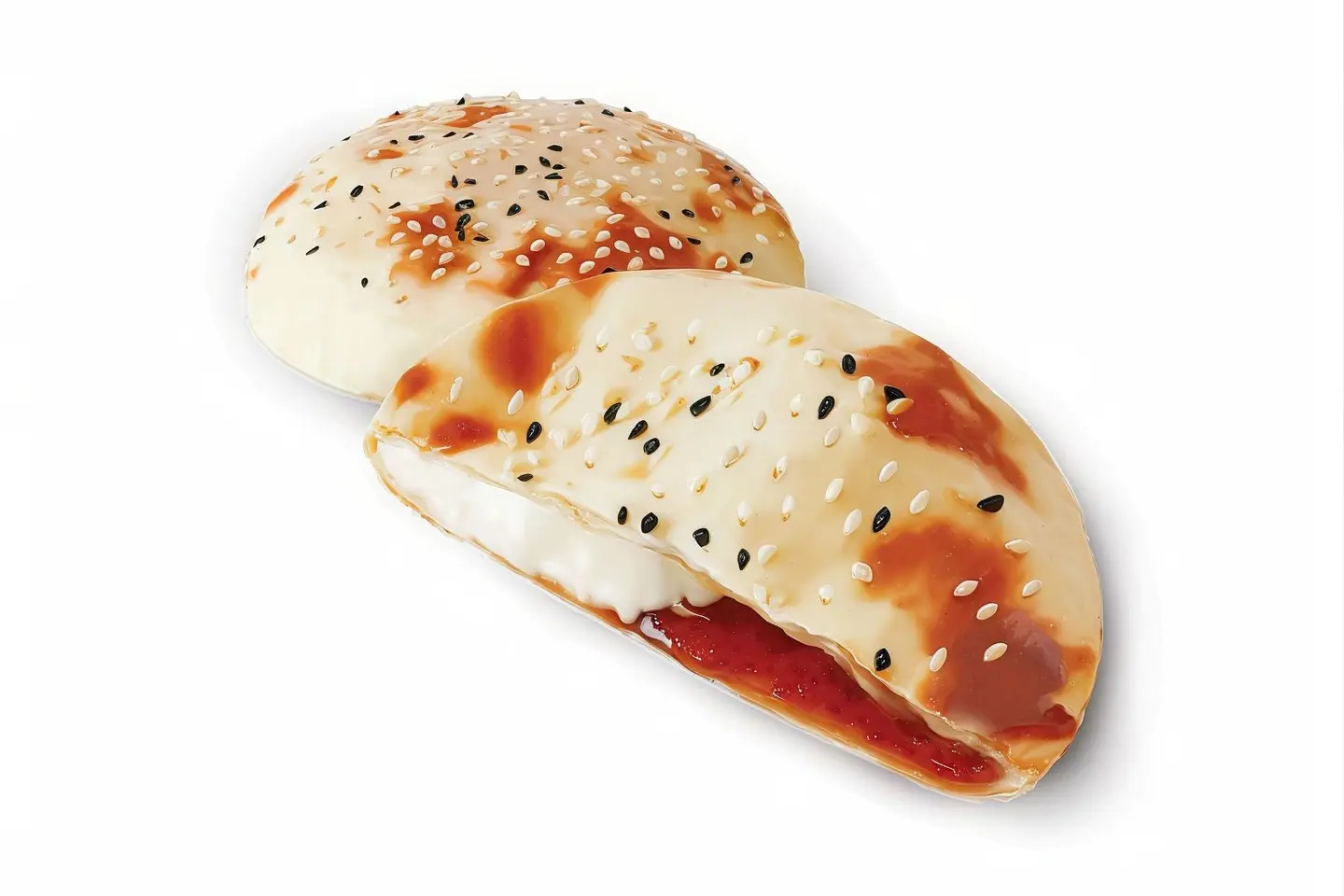 فطيرة ساندوتش الجبن السائل بمربى الفراولة