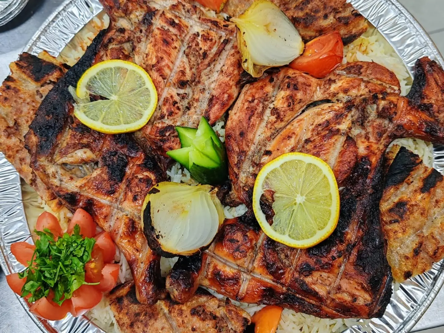 حبة دجاجة على الفحم , نفرين رز 2