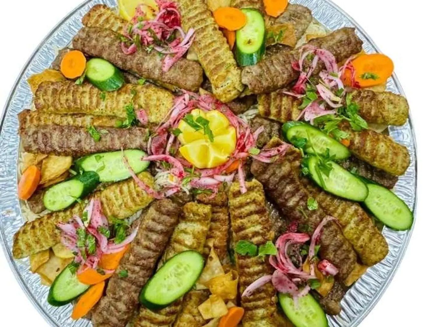 Large Plate Of Mixed Kebab, 12 Skewers