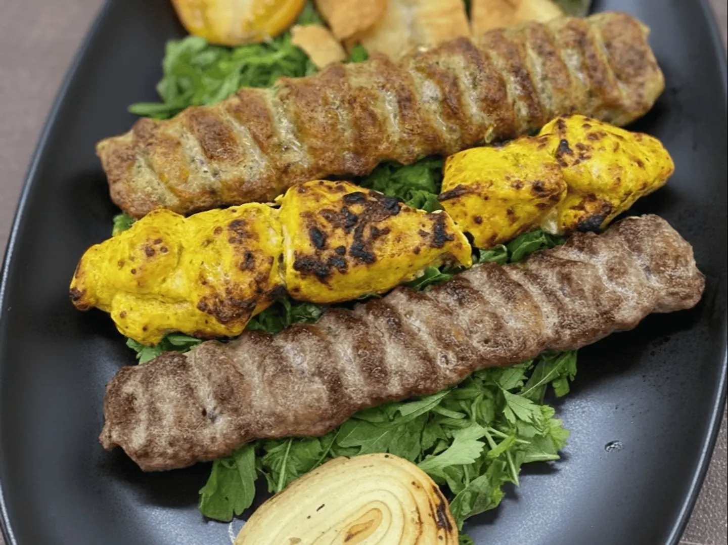 Small Plate Of 3 Mixed Chicken Skewers