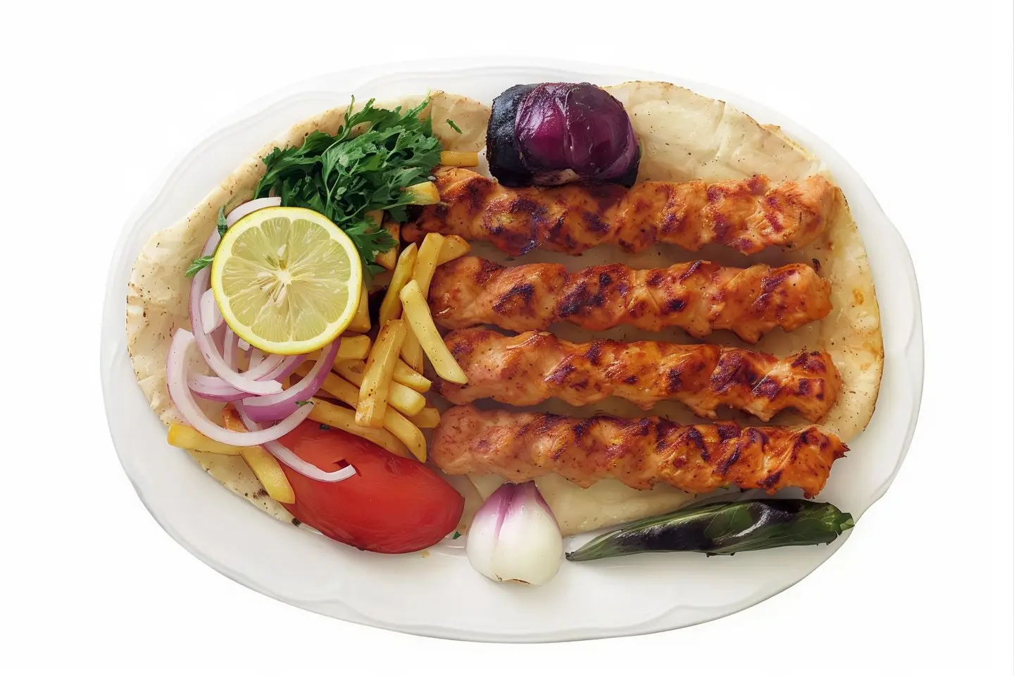 ربع كيلو كباب دجاج مشوي