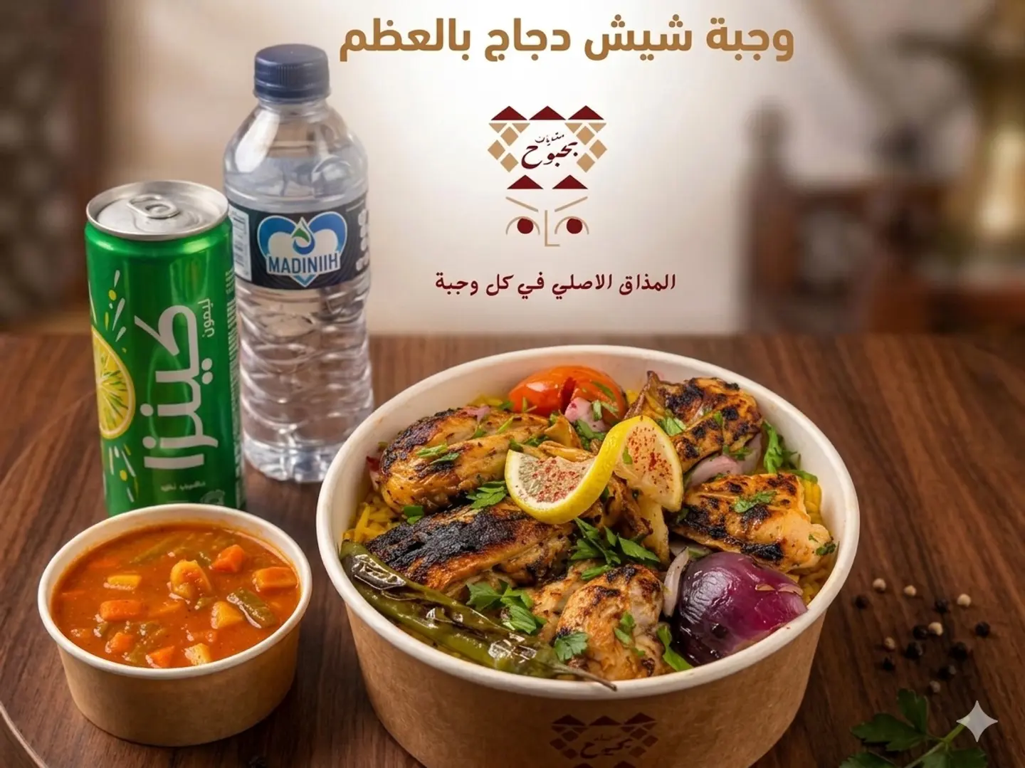 وجبة سبيشال شيش طاووق بالعظم