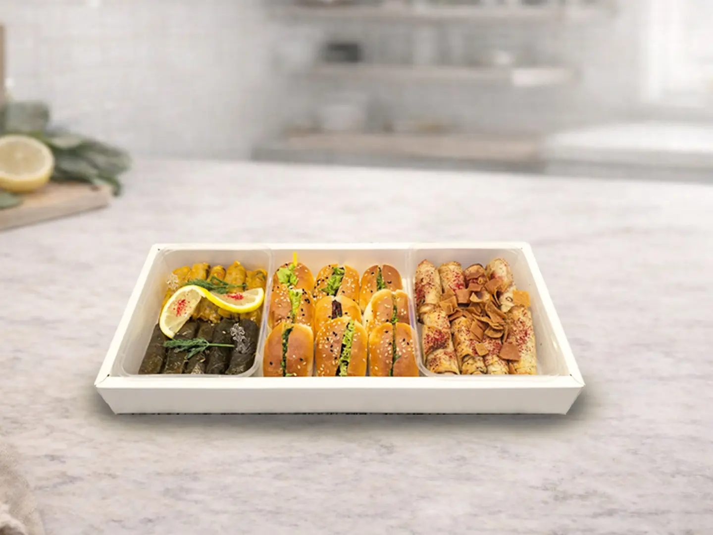 بوكس مسخن فطاير عنب ملفوف