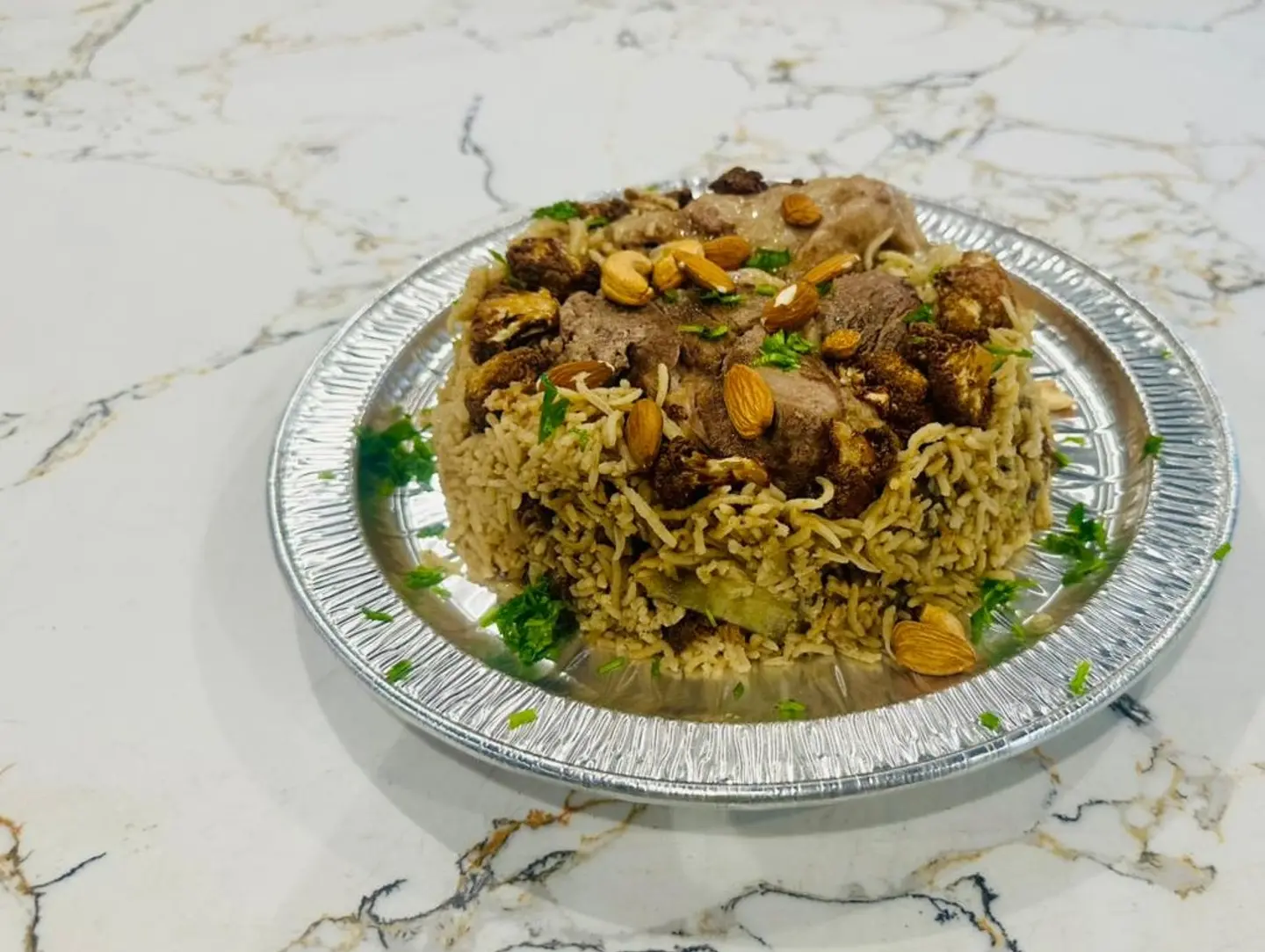 مقلوبه بالحم كيلو