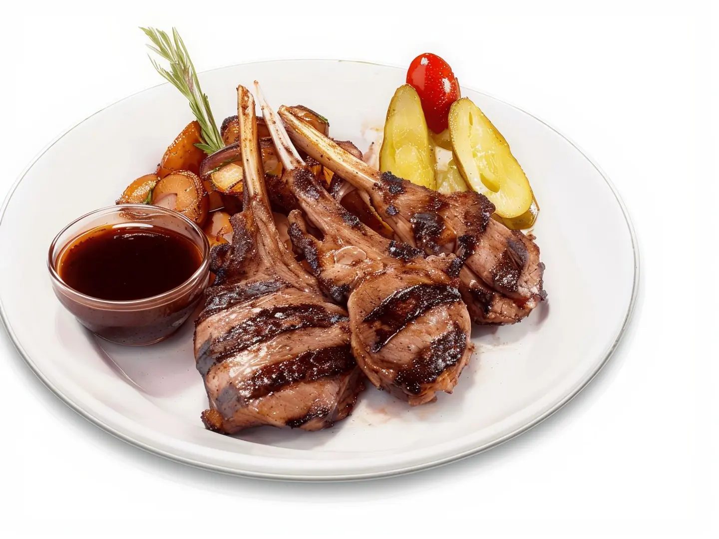 ريش غنم مشوية