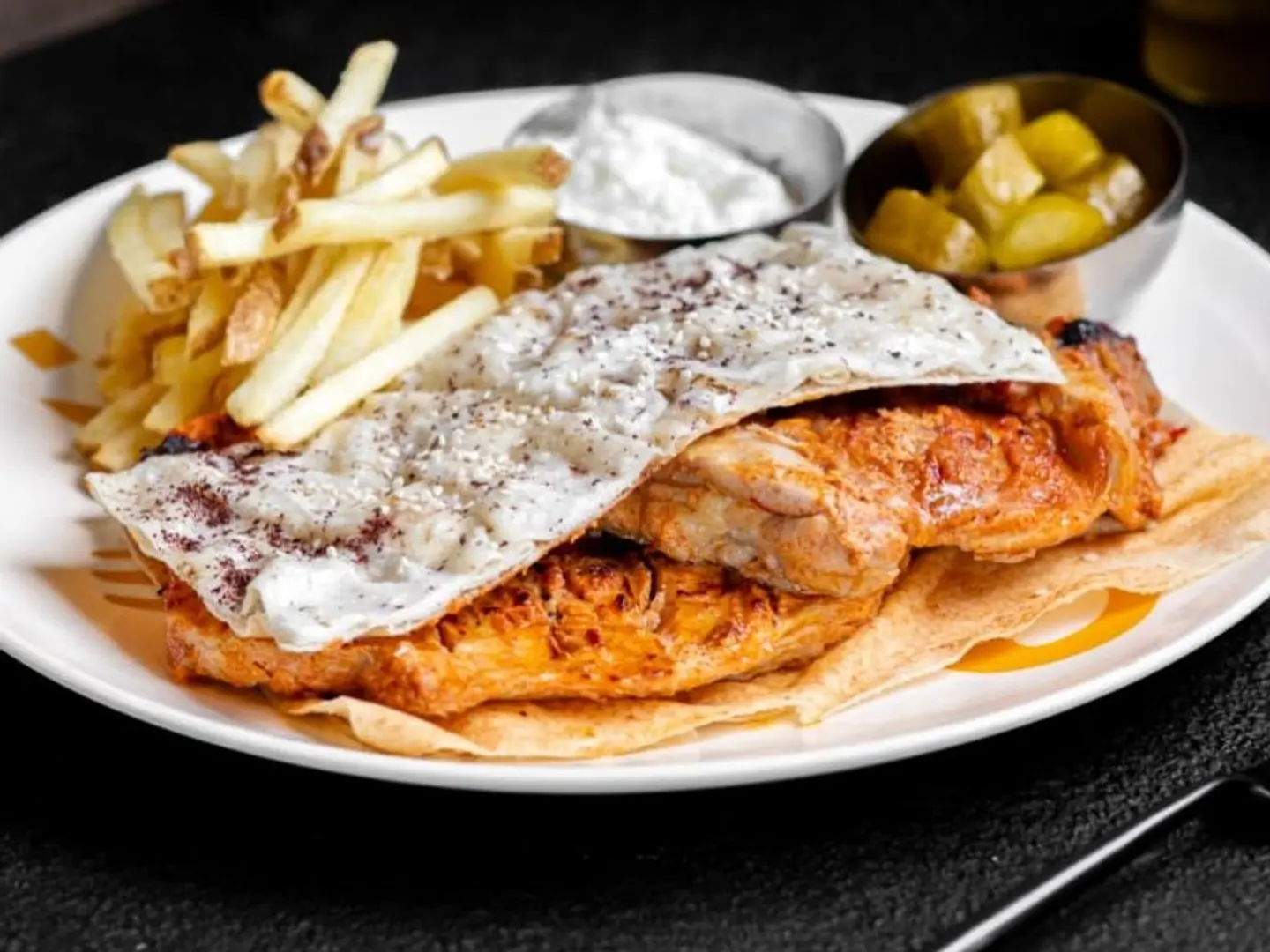 نصف فروج مشوي