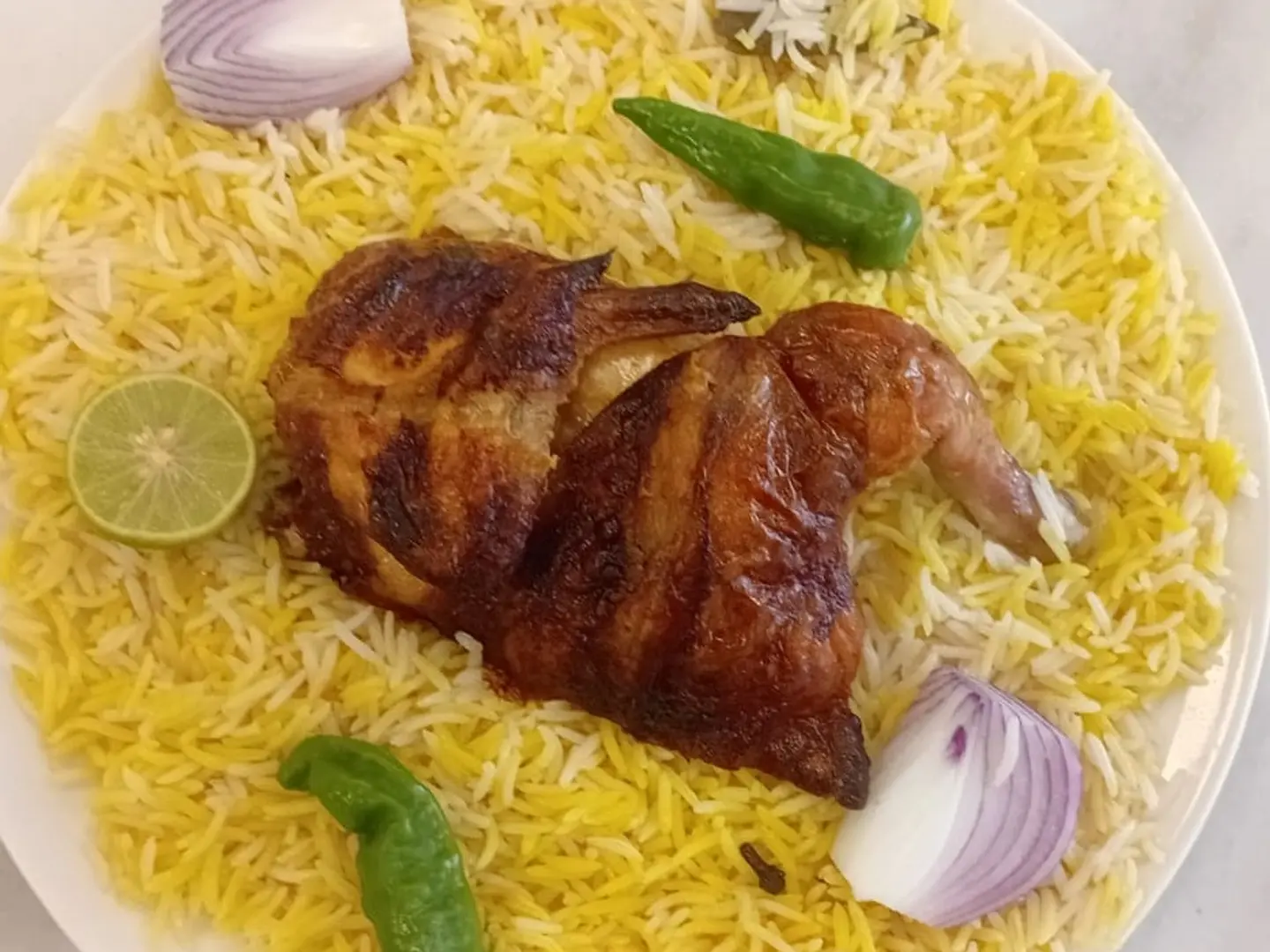 نص حبه دجاج شواية