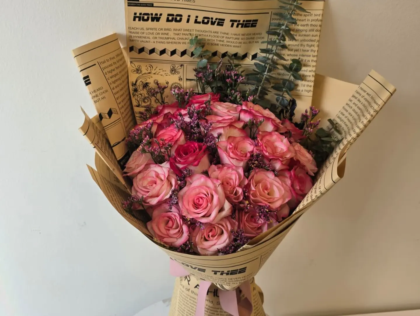 The Enchanting Pink Rose Bouquet