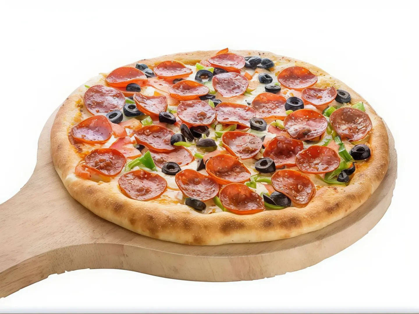 Pepperoni Pizza With Vegetables Medium