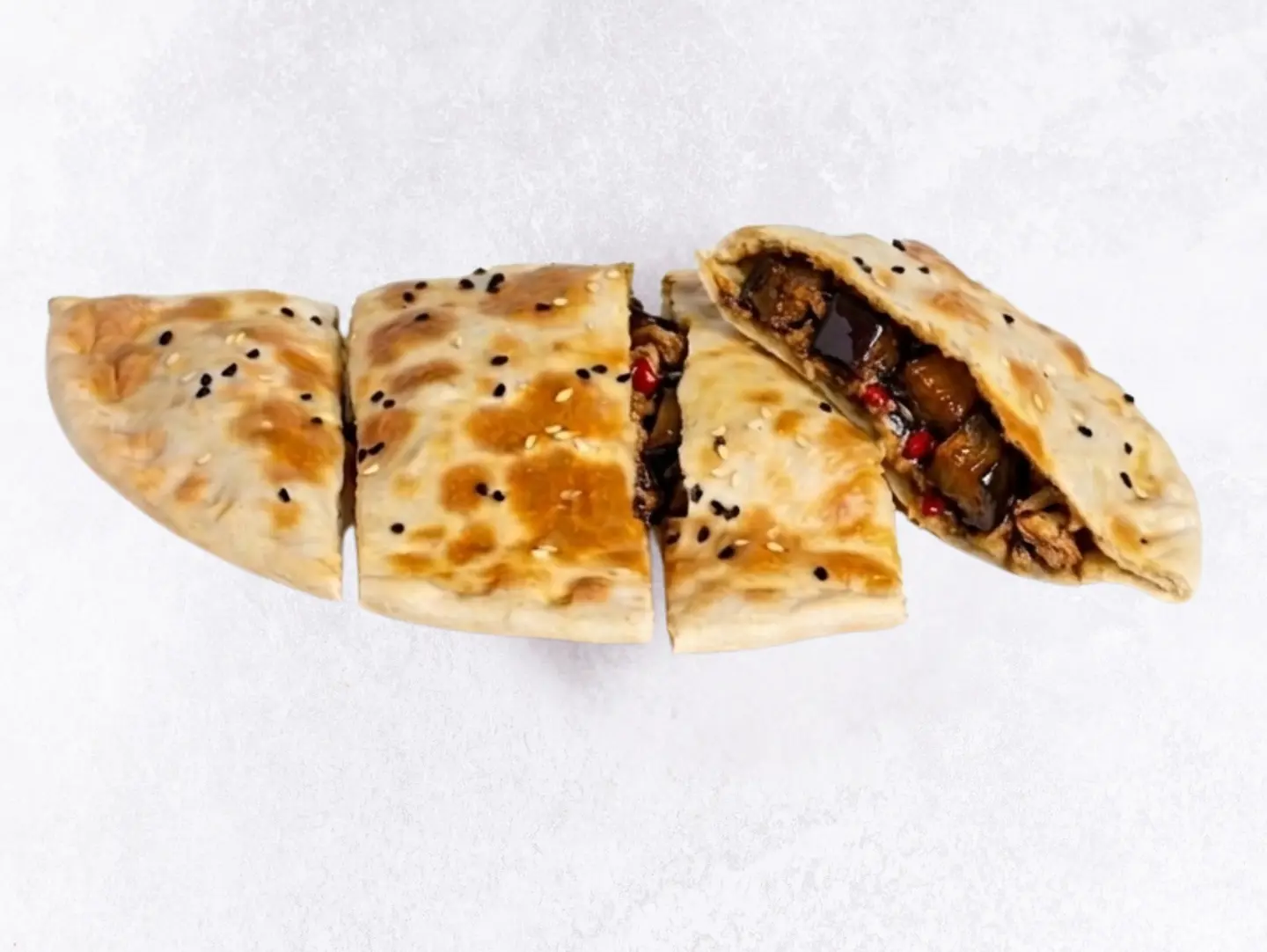 فطيرة فتة باذنجان