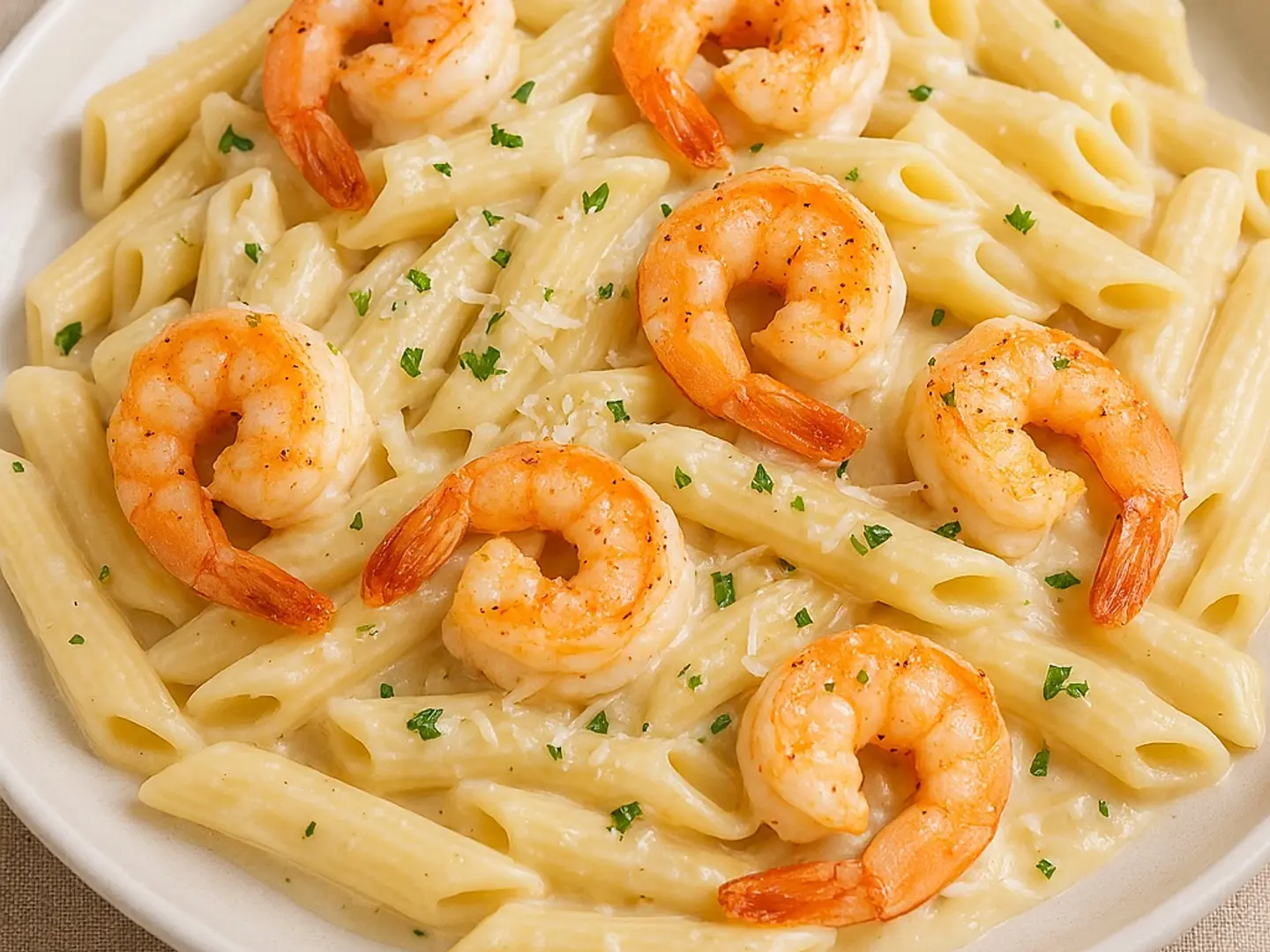 مكرونة جمبري