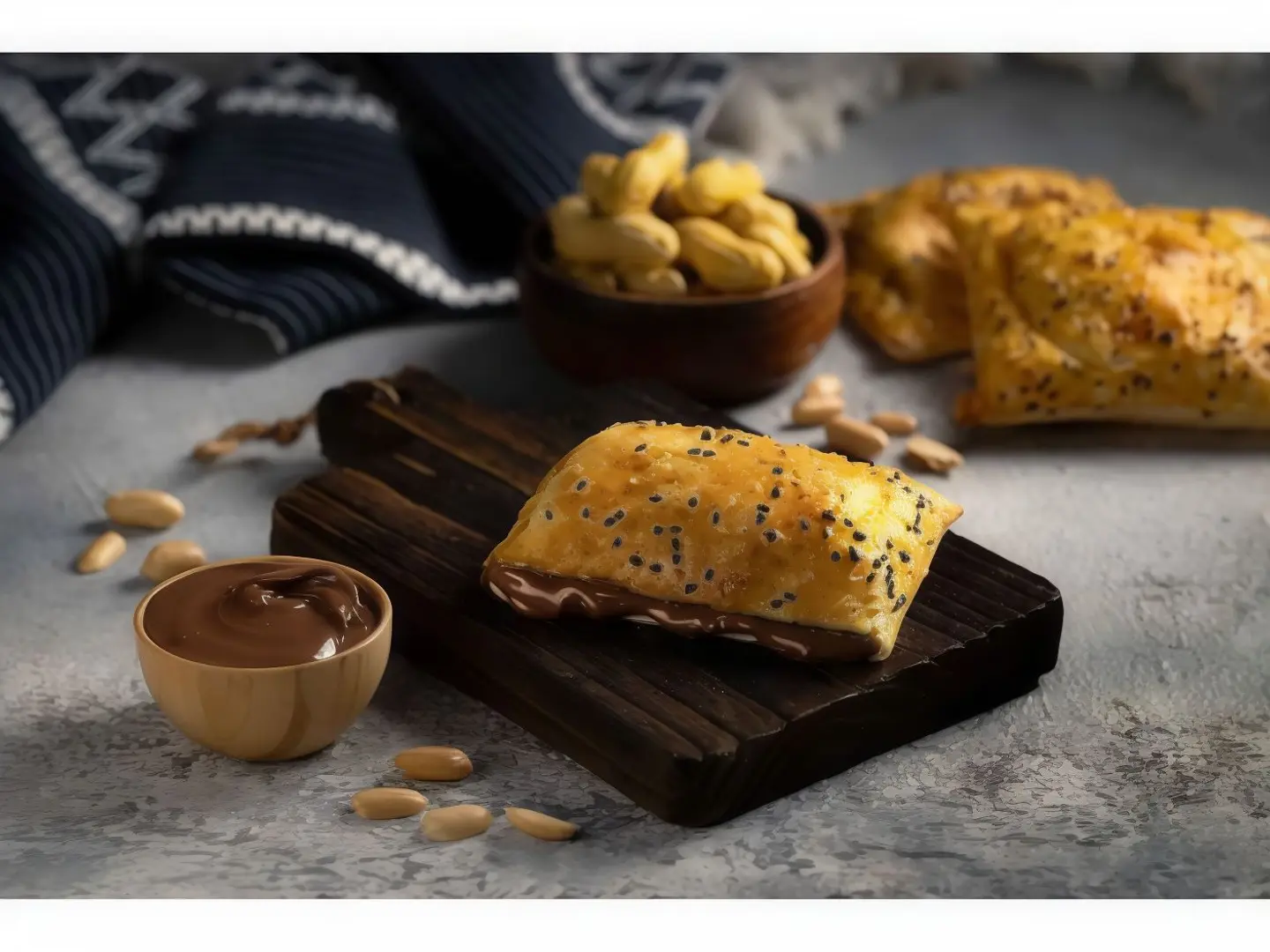 زبدة الفول السوداني بالنوتيلا