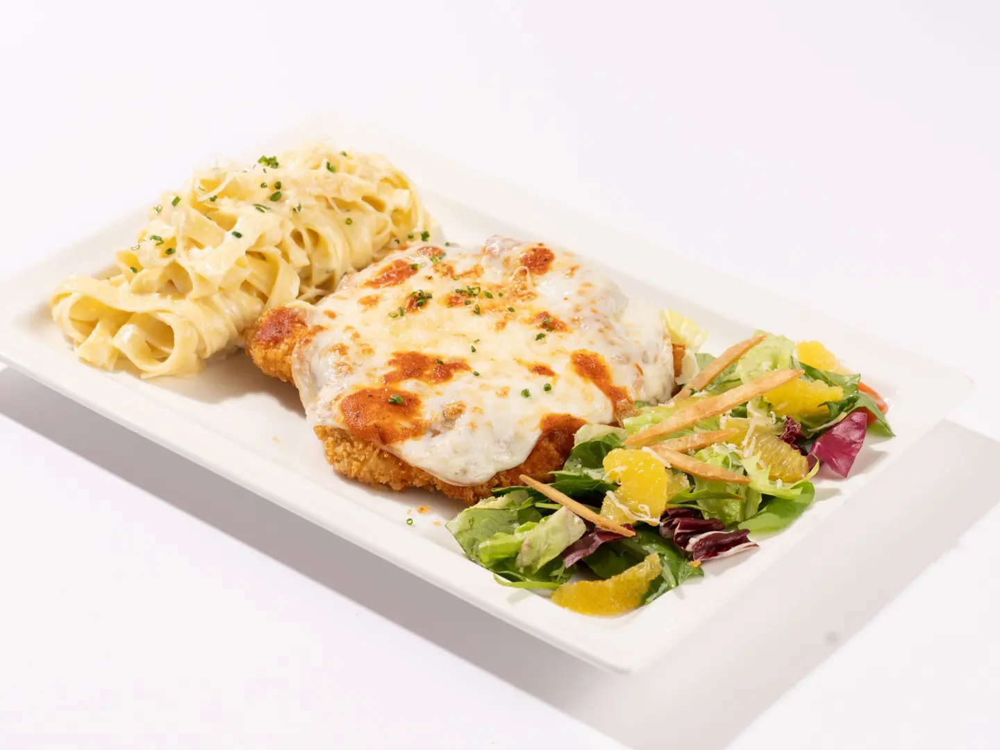 فيتوتشيني دجاج بارميزان المقرمش