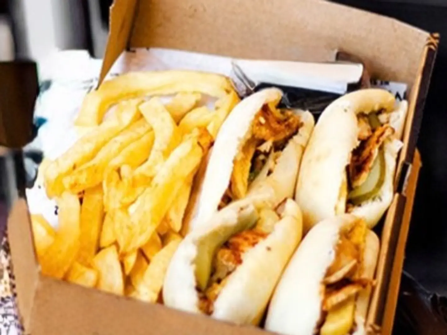 ميني شاورما + بطاطس
