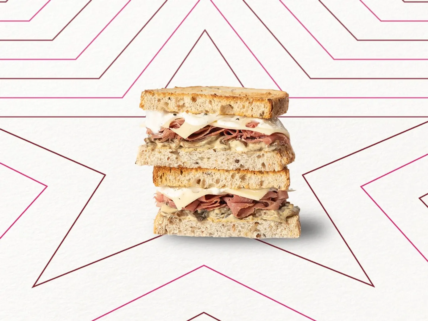 Roast Beef & Mushroom Melt Toastie