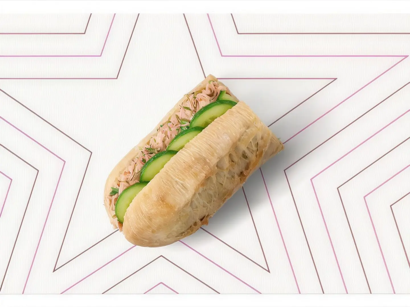 Tuna May With Cucumber Baguette