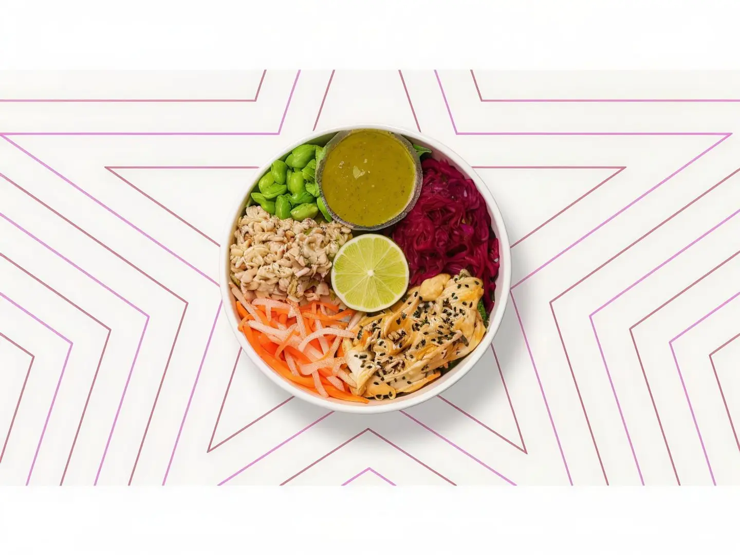 Tamari And Ginger Chicken Salad Bowl