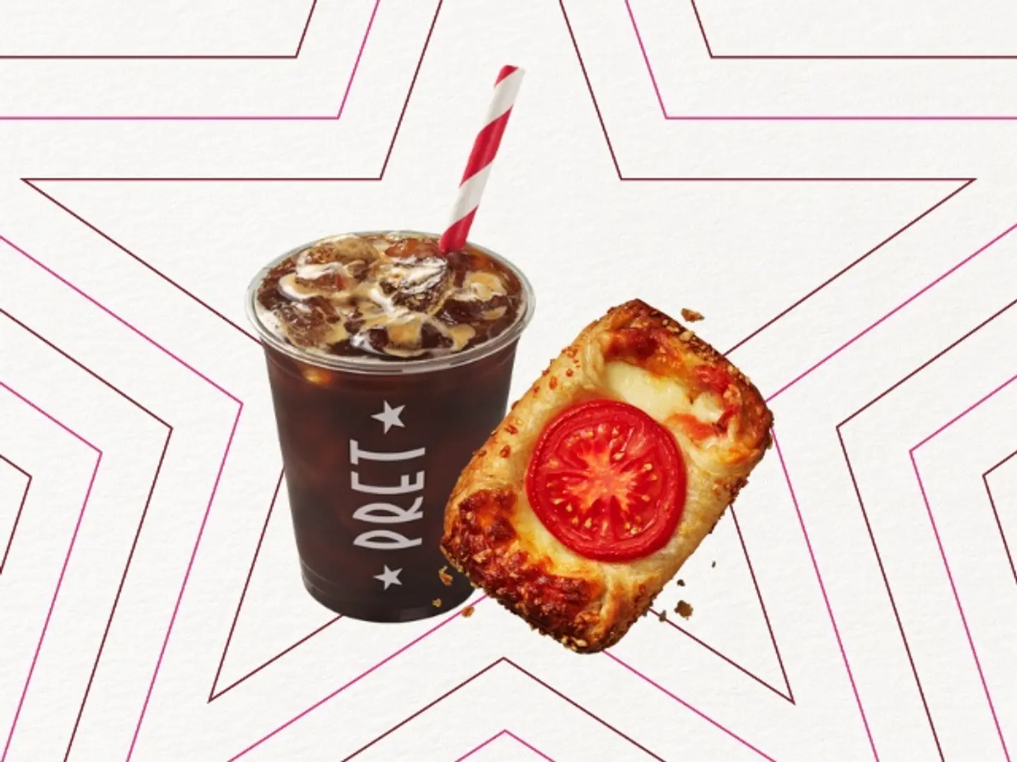 امريكانو و موتزريلا الطماطم