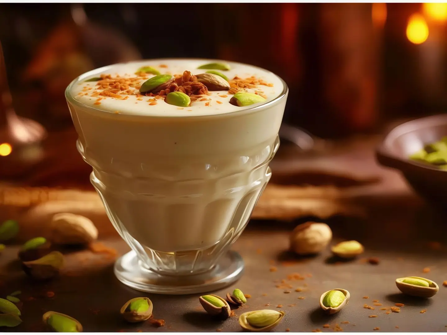 Sahlab With Nuts