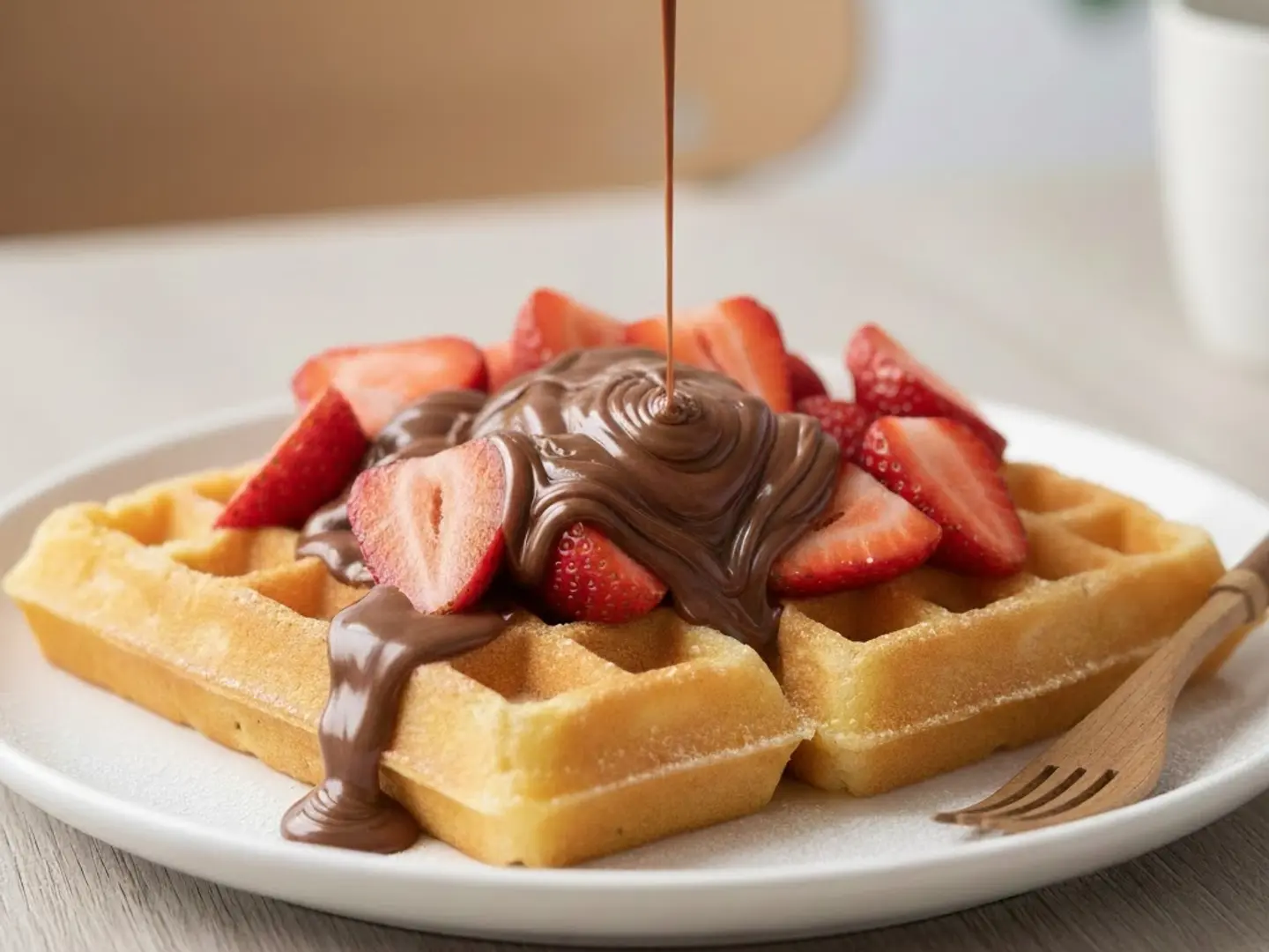 Crazy Waffle Nutella Strawberry
