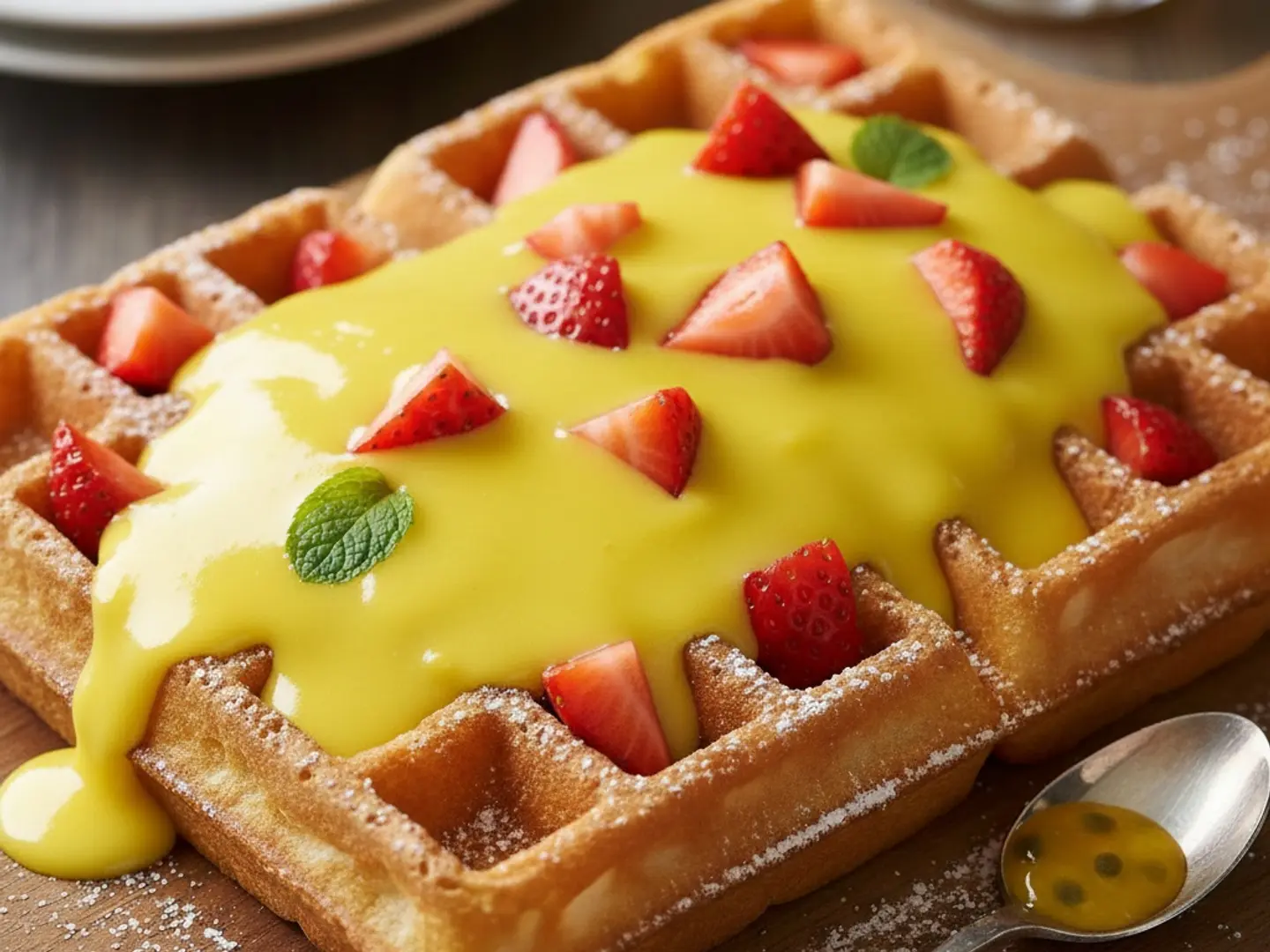 Strawberry Pastry Waffle