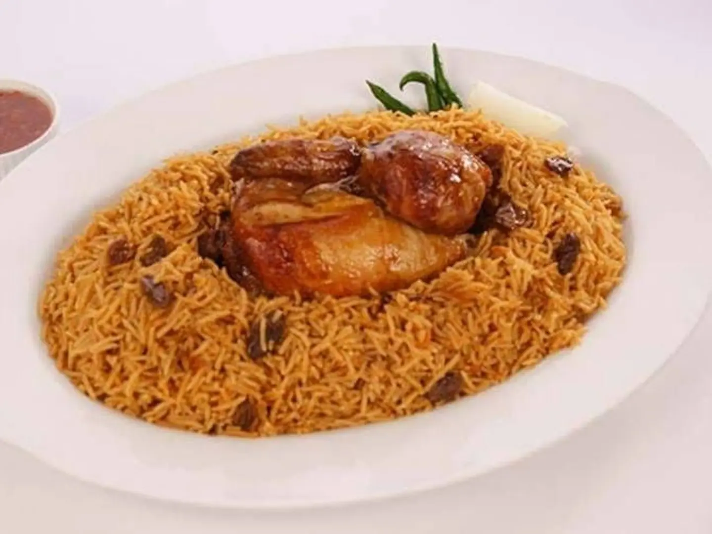 Half Grilled Chicken   Bukhari Rice
