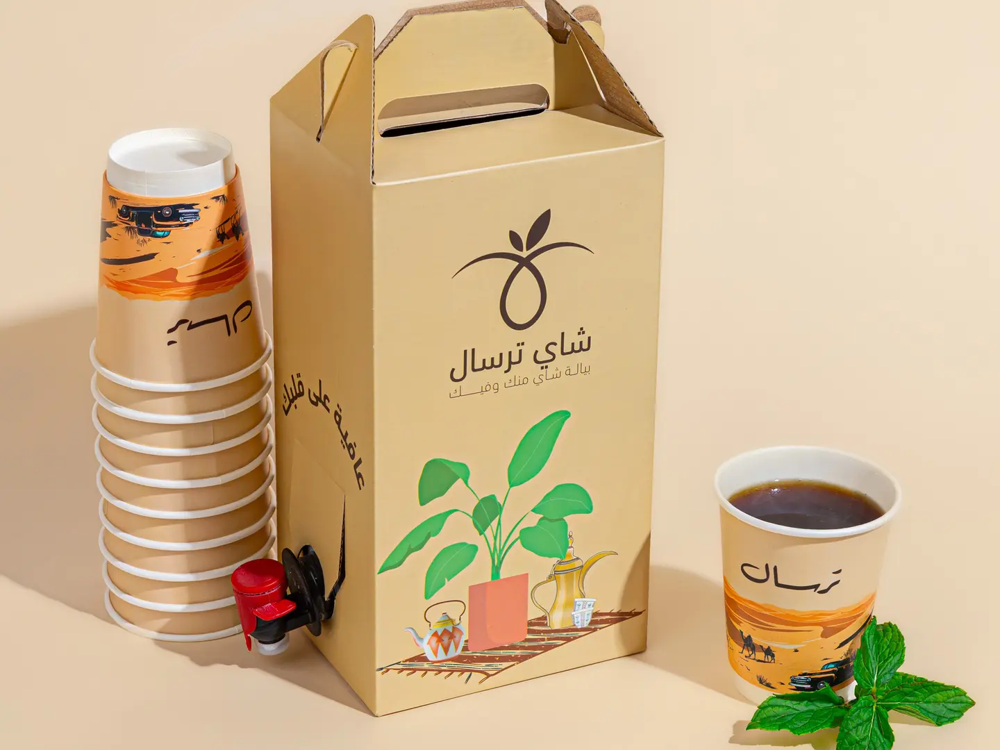 بوكس شاي أحمر نعناع