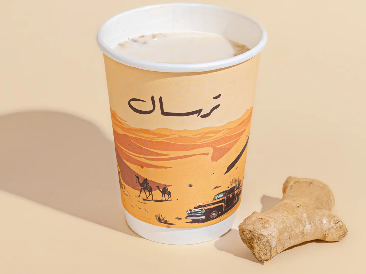 حليب بالزنجبيل