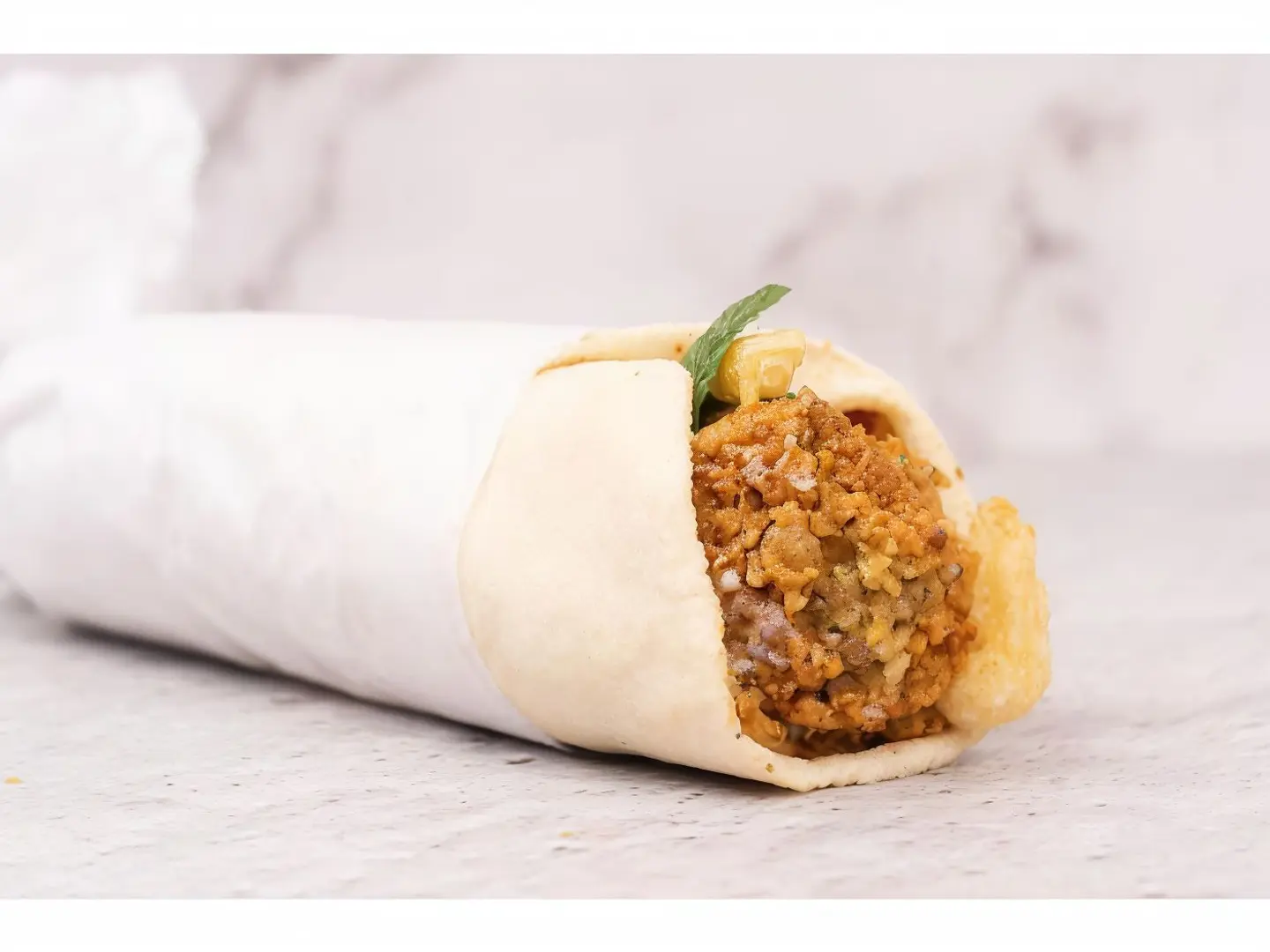 Hummus Cheese Falafel Sandwich