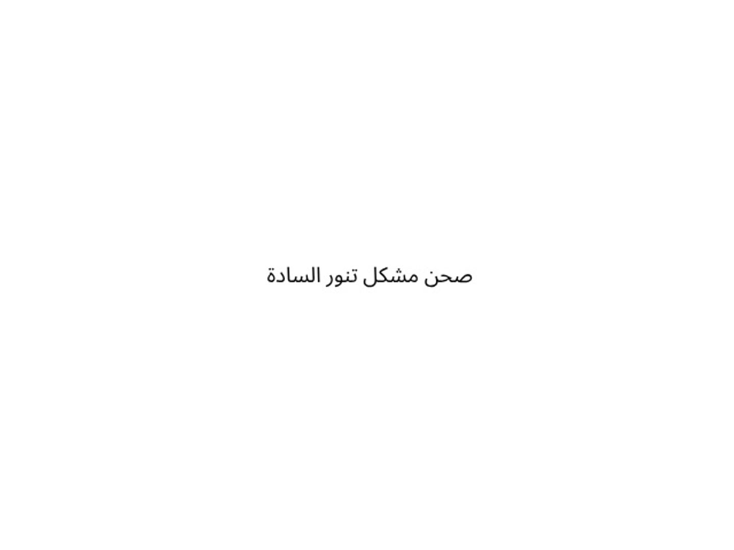 صحن مشكل تنور السادة