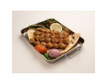 طبق كباب دجاج وسط 6 اسياخ