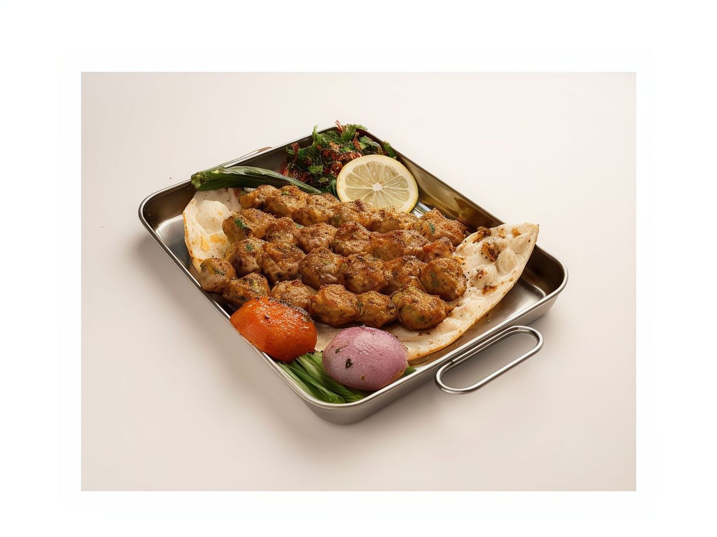 طبق كباب دجاج كبير 8 اسياخ