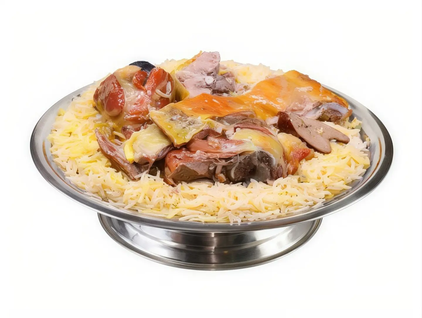 ثلاثة نفر لحم مندي