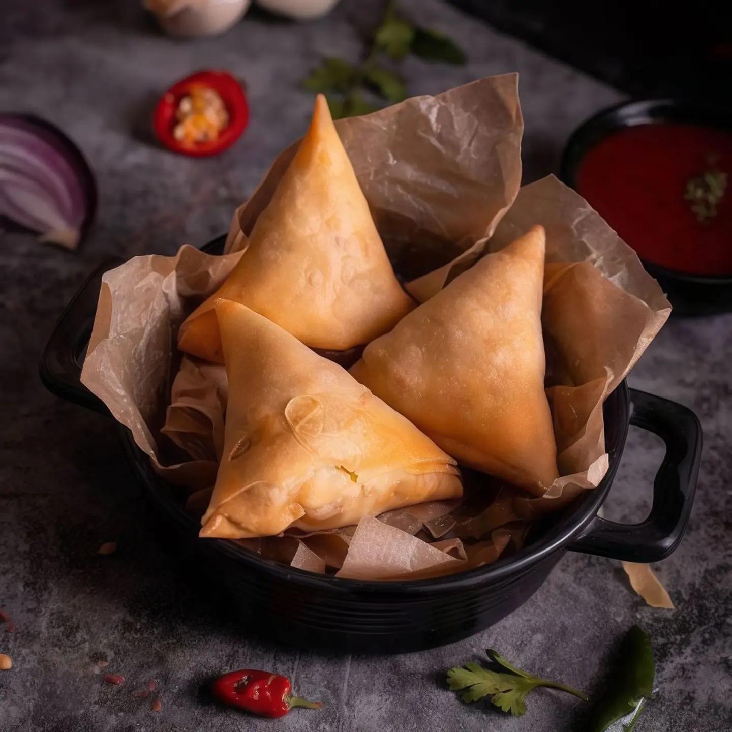 Cheddar Cheese Samosa