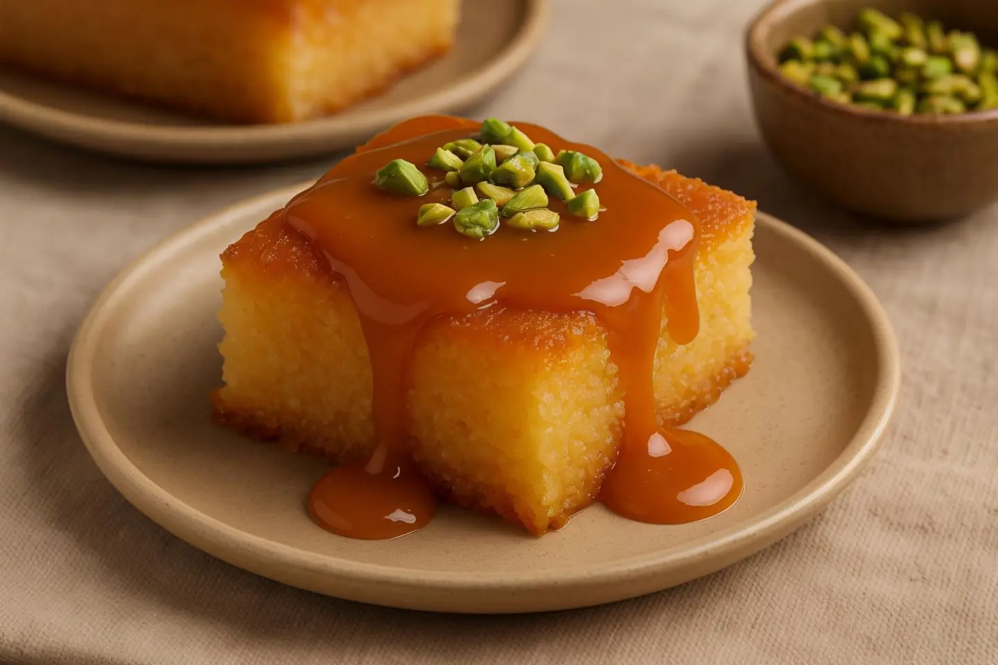Toffee Basbousa